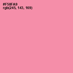 #F58FA9 - Tickle Me Pink Color Image