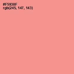 #F5938F - Vivid Tangerine Color Image