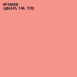 #F5948B - Vivid Tangerine Color Image