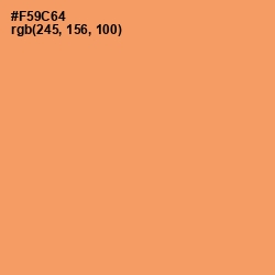 #F59C64 - Atomic Tangerine Color Image