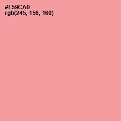 #F59CA0 - Sweet Pink Color Image
