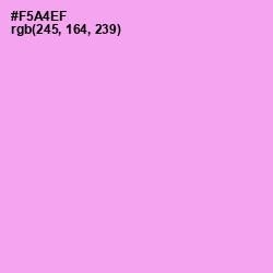 #F5A4EF - Lavender Rose Color Image