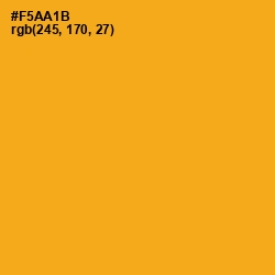 #F5AA1B - Buttercup Color Image