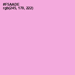 #F5AADE - Lavender Pink Color Image