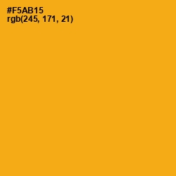 #F5AB15 - Buttercup Color Image