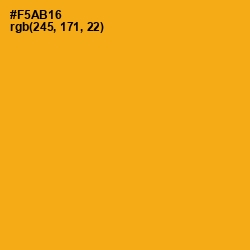 #F5AB16 - Buttercup Color Image