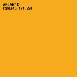 #F5AB1D - Buttercup Color Image