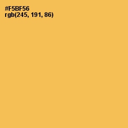 #F5BF56 - Saffron Mango Color Image