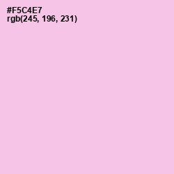 #F5C4E7 - Classic Rose Color Image