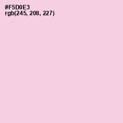 #F5D0E3 - Pig Pink Color Image