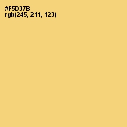 #F5D37B - Golden Sand Color Image