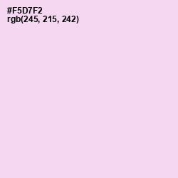 #F5D7F2 - Pink Lace Color Image