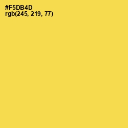 #F5DB4D - Mustard Color Image