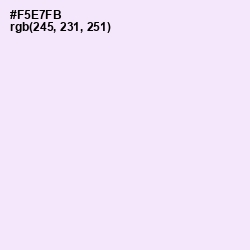 #F5E7FB - Blue Chalk Color Image