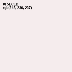 #F5ECED - Soft Peach Color Image