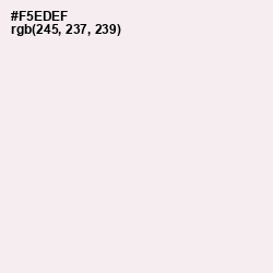 #F5EDEF - Soft Peach Color Image