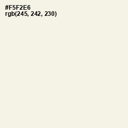 #F5F2E6 - Ecru White Color Image