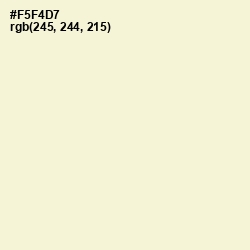 #F5F4D7 - Beige Color Image