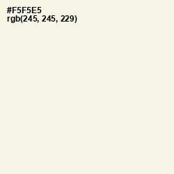 #F5F5E5 - Ecru White Color Image