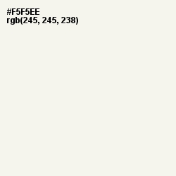 #F5F5EE - Pampas Color Image