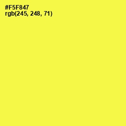 #F5F847 - Gorse Color Image