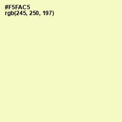 #F5FAC5 - Chiffon Color Image