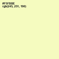 #F5FBBE - Australian Mint Color Image