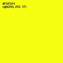 #F5FD11 - Broom Color Image