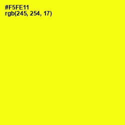 #F5FE11 - Yellow Color Image