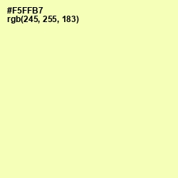 #F5FFB7 - Shalimar Color Image