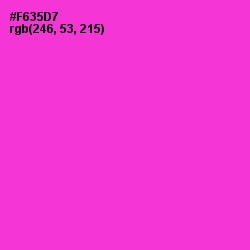 #F635D7 - Razzle Dazzle Rose Color Image