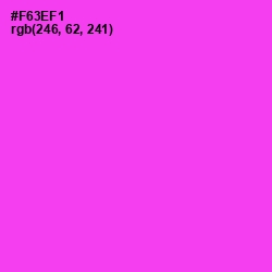 #F63EF1 - Razzle Dazzle Rose Color Image
