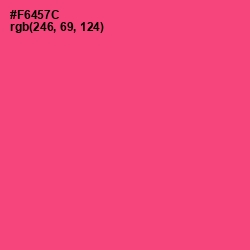 #F6457C - Wild Watermelon Color Image