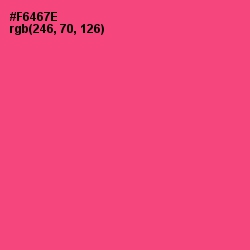 #F6467E - Wild Watermelon Color Image
