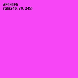 #F646F5 - Pink Flamingo Color Image