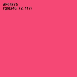 #F64875 - Wild Watermelon Color Image