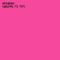 #F6499D - French Rose Color Image