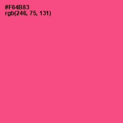 #F64B83 - French Rose Color Image