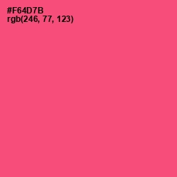 #F64D7B - Wild Watermelon Color Image