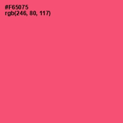 #F65075 - Wild Watermelon Color Image