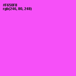 #F650F8 - Pink Flamingo Color Image