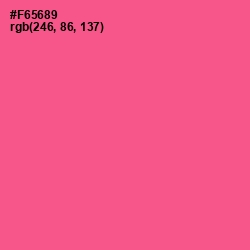 #F65689 - French Rose Color Image