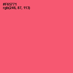 #F65771 - Wild Watermelon Color Image