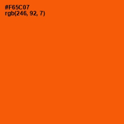 #F65C07 - International Orange Color Image