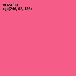 #F65C88 - French Rose Color Image