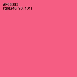 #F65D83 - French Rose Color Image