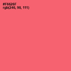 #F6626F - Brink Pink Color Image