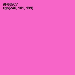 #F665C7 - Orchid Color Image