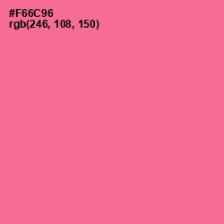 #F66C96 - Froly Color Image