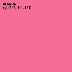 #F66F97 - Deep Blush Color Image